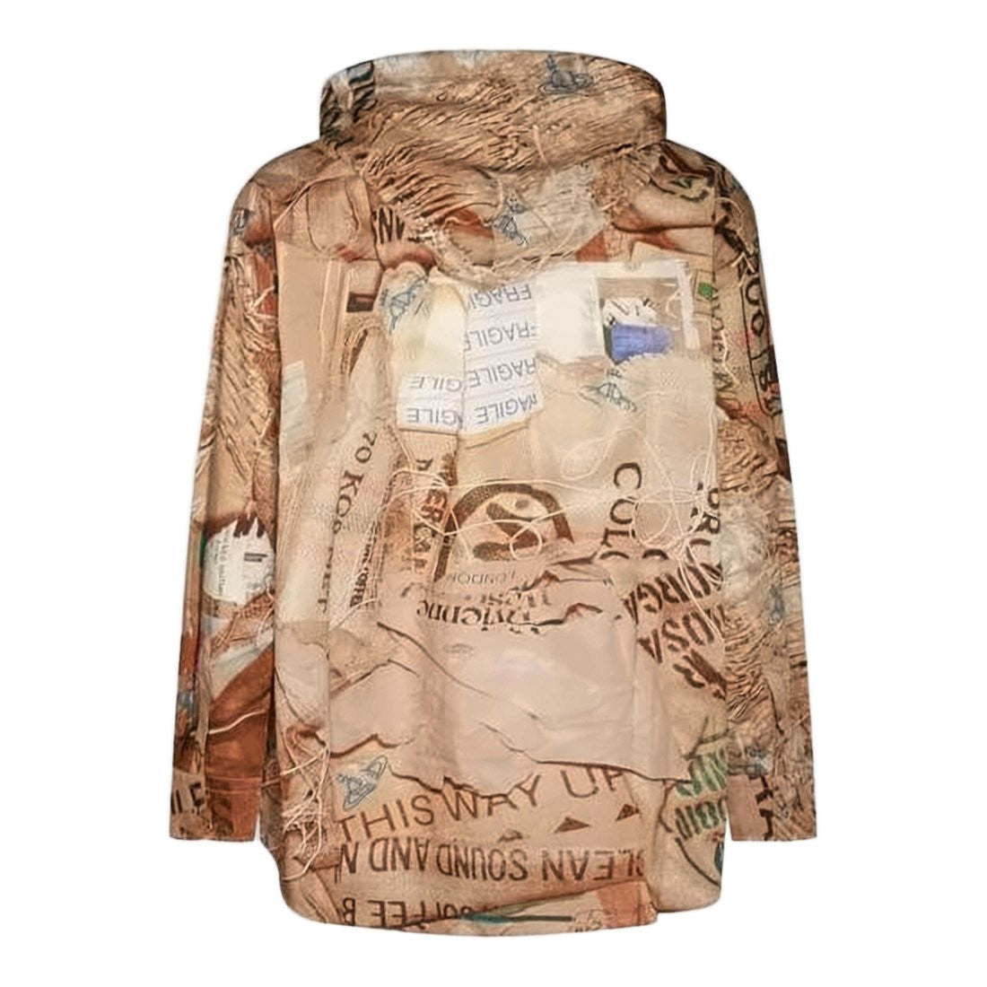 Vivienne Westwood Artistic All-Over Printed Hoodie With Front Zipper