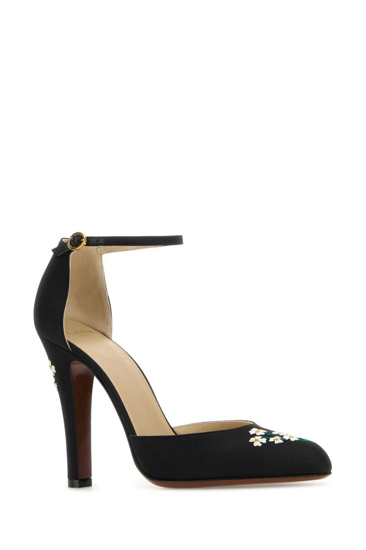 Valentino Garavani Black Fabric Hi Dolly Pumps