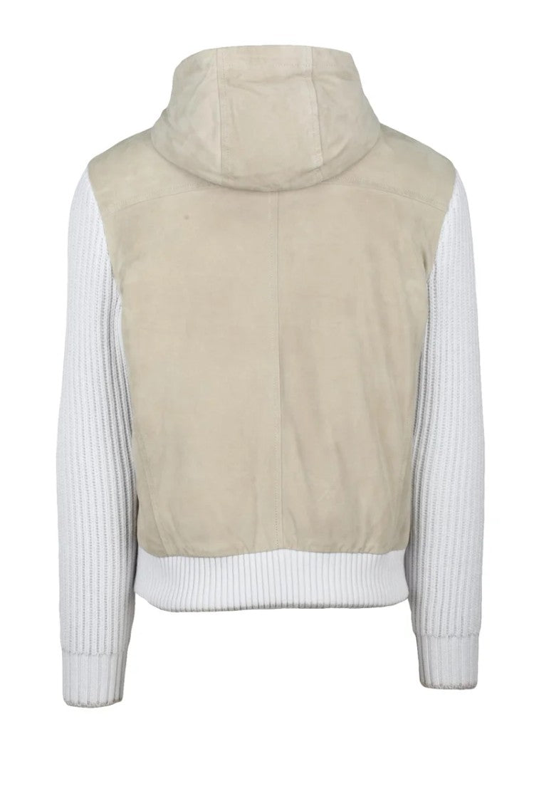 Eleventy Suede Down Jacket - Beige