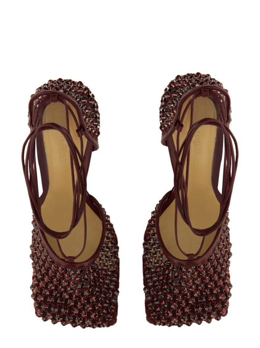 Bottega Veneta Leather-Covered Stiletto Heel Sandal