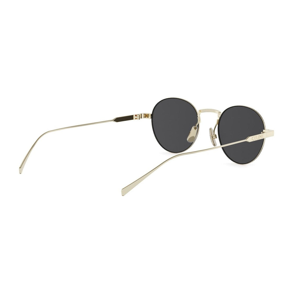 Celine Gold Metal Cl40346u Metal Round Sunglasses