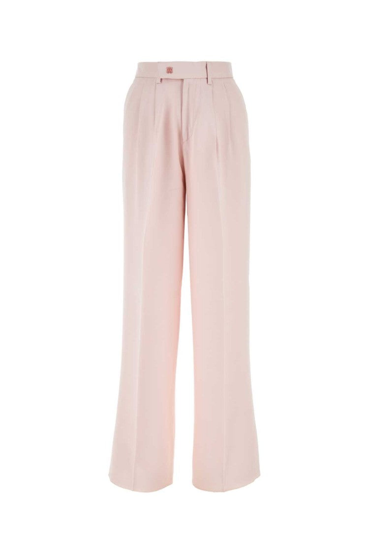 Amiri Light Pink Viscose Wide-Leg Pant