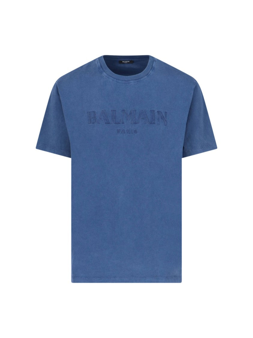 Balmain Vintage' Logo T-Shirt – Navy