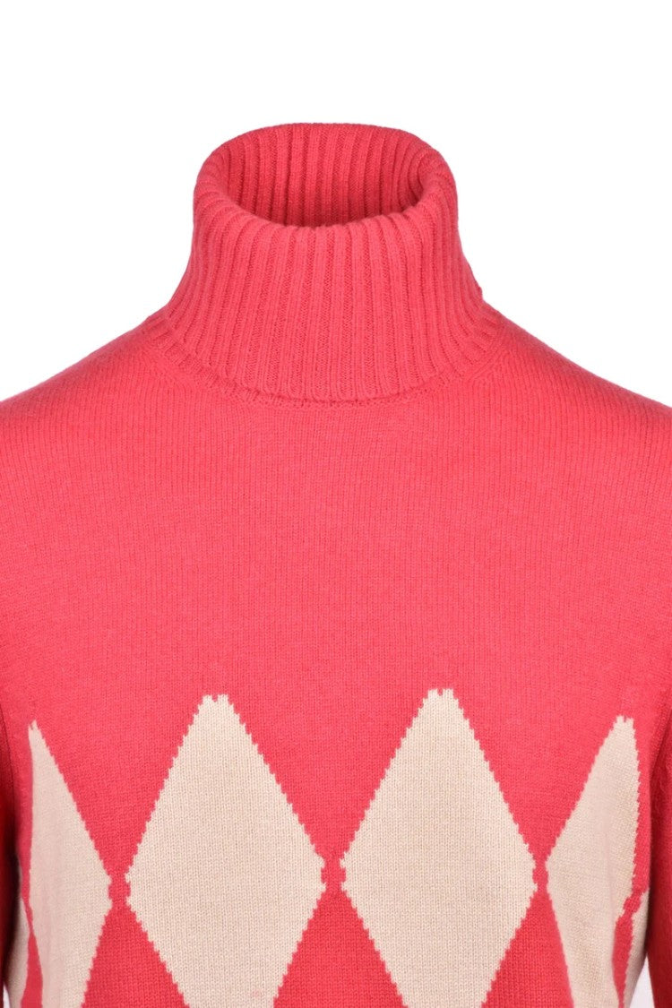 Ballantyne Cashmere Turtleneck Pullover - Pink