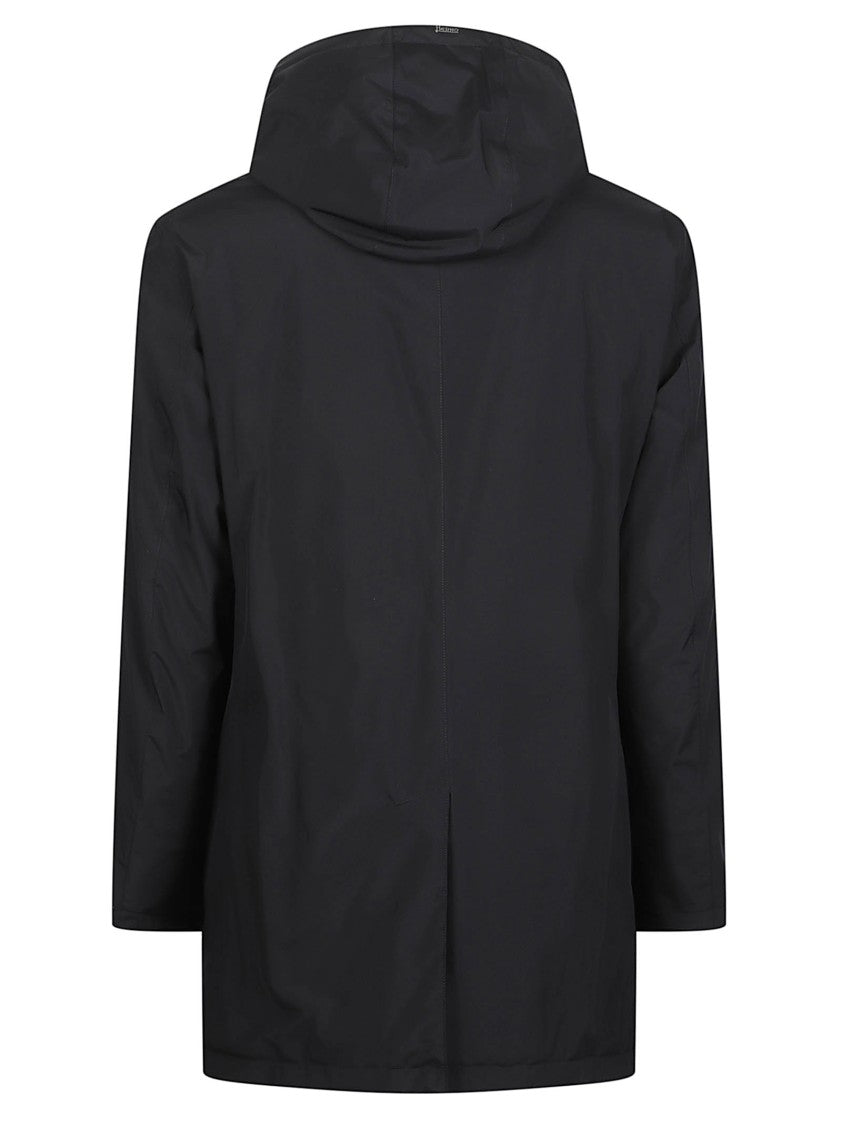 Herno Concealed-Closure Classic-Collar Medium Down Jacket