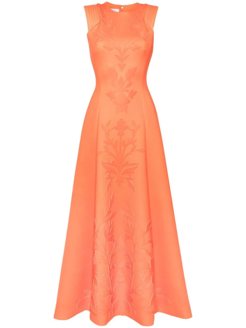 Saiid Kobeisy Neoprene Dress With Matching Embroidery