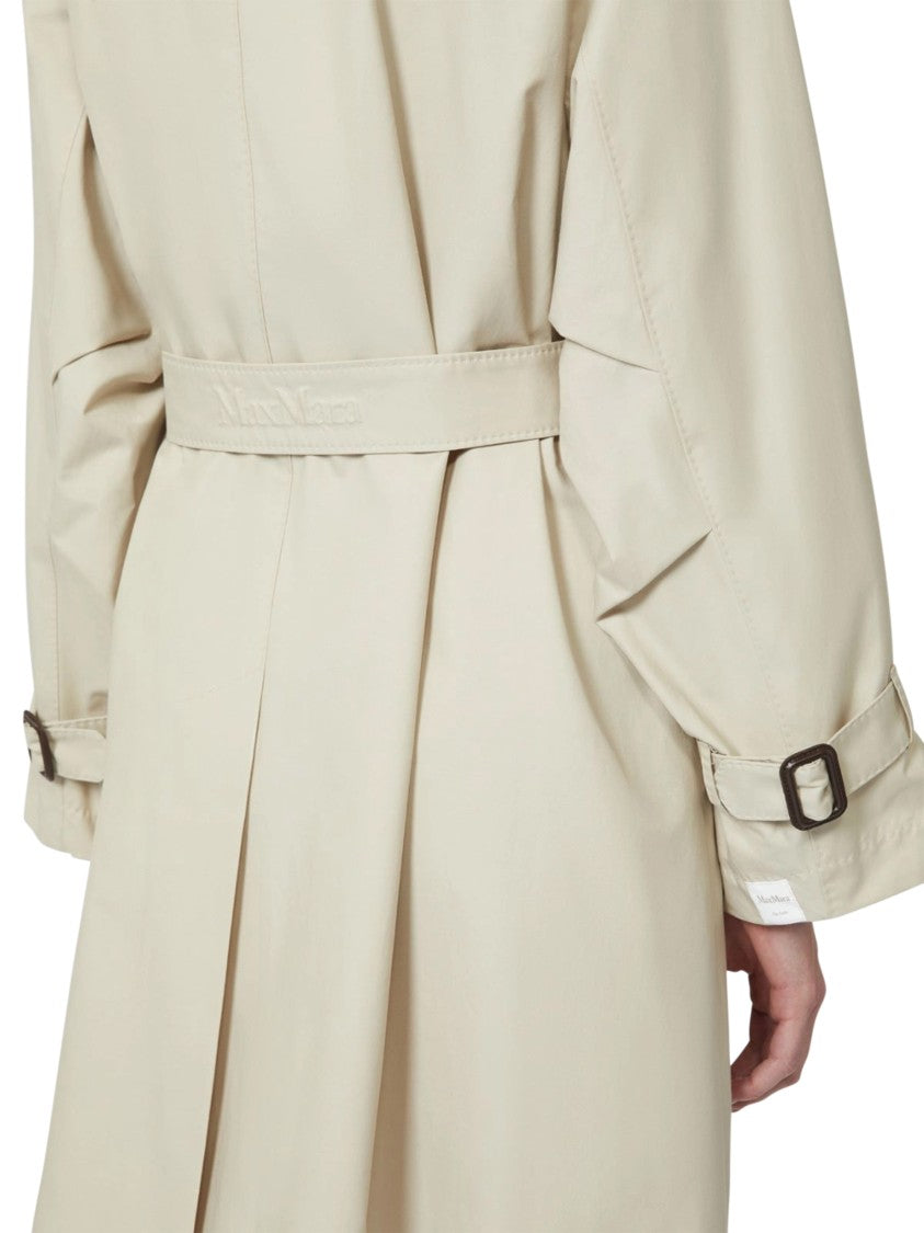 Max Mara Double-Breasted Trench Coat With Belted Waist