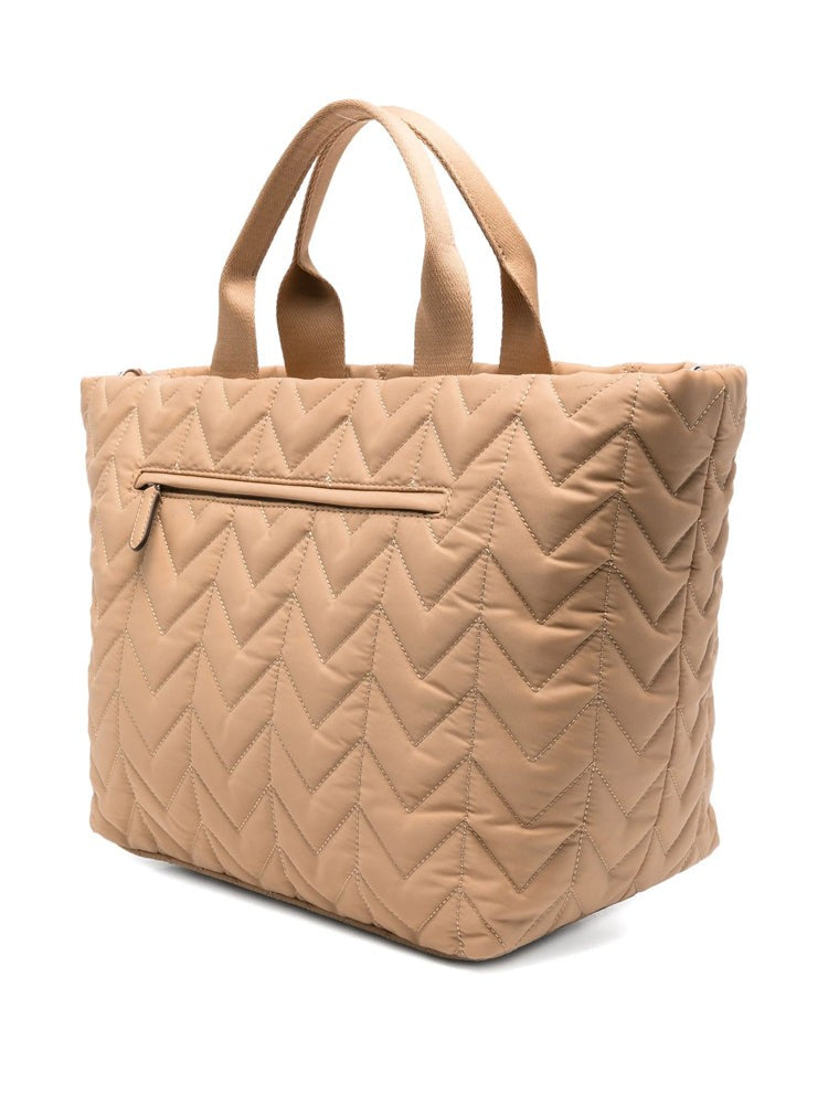 Lauren Ralph Lauren Quilted Extra-Large Tote With Dual Handles And Embossed Strap