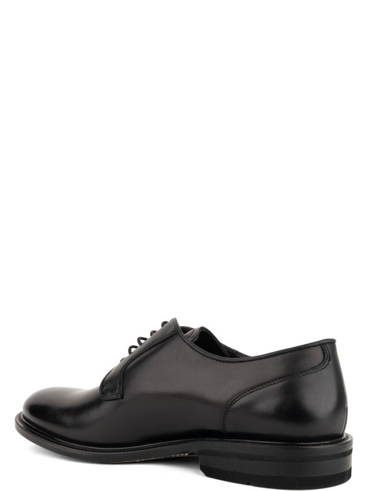 John Harrison Black Polished Leather Classic Formal Shoes