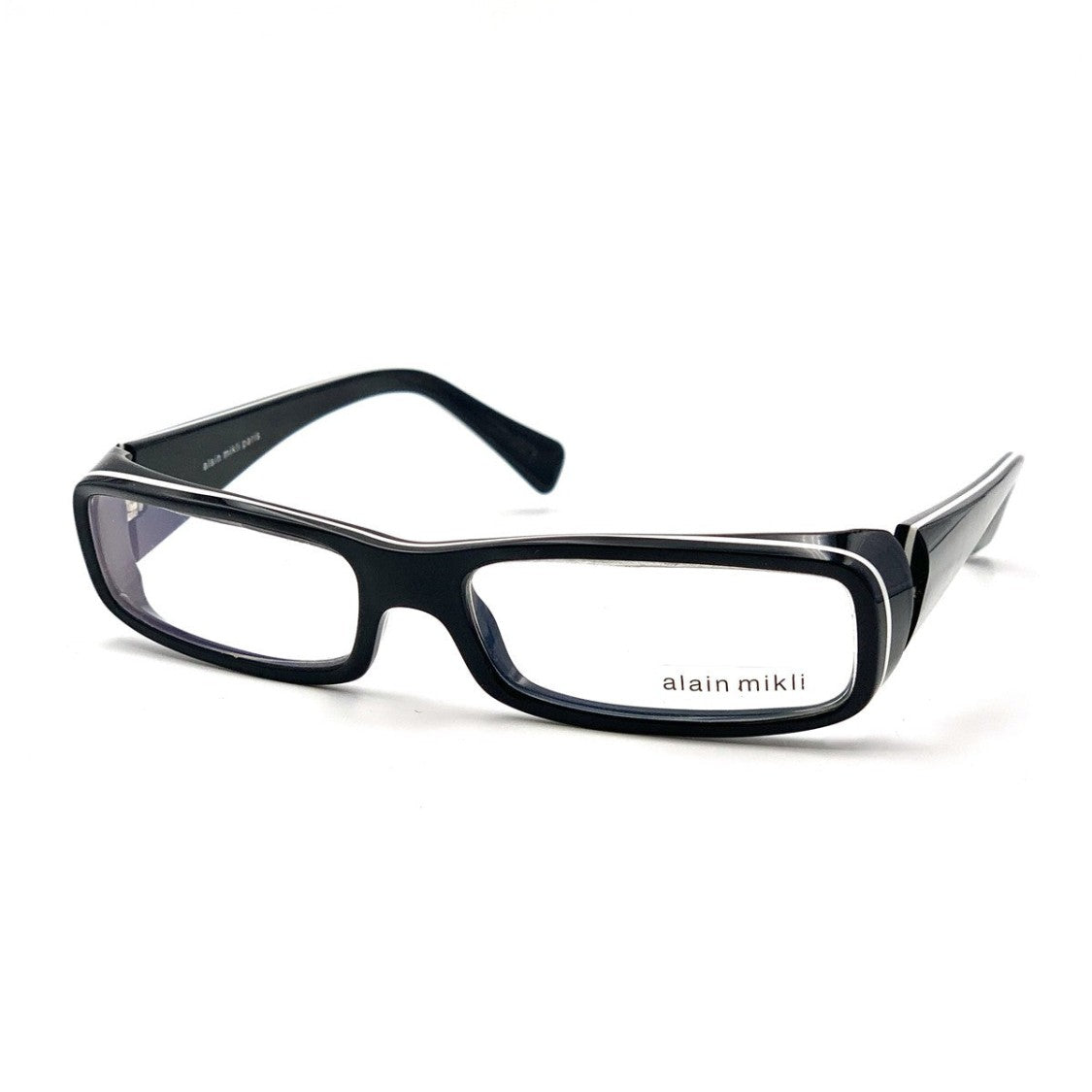 Alain Mikli Black A0325 Acetate Rectangular Glasses