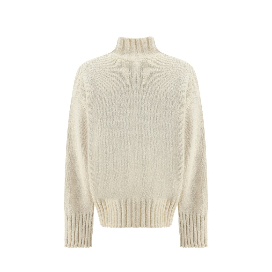 Jil Sander Wool And Silk Sweater With High Neck