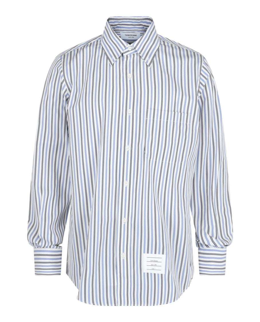 Thom Browne Tricolor Stripe Poplin Shirt