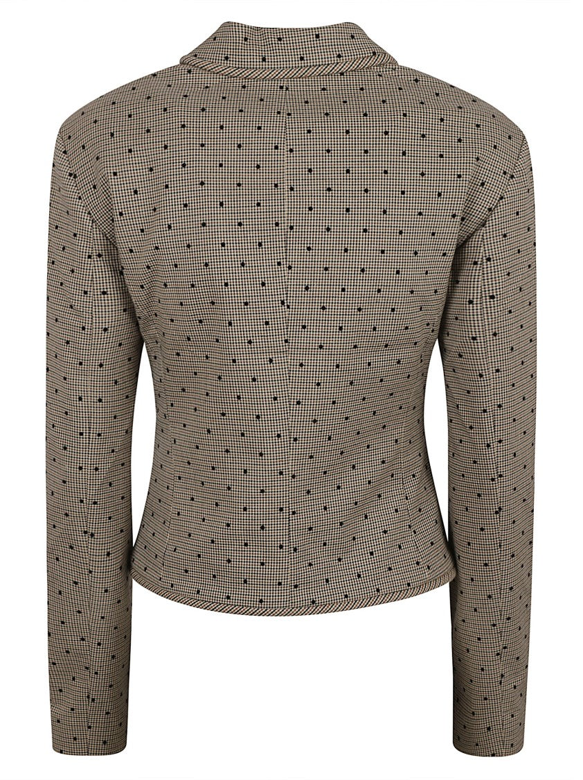 Ganni Fitted Jacket With Classic Collar