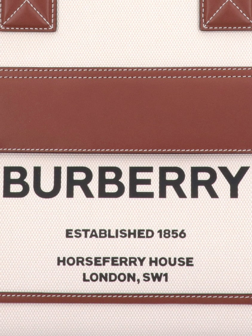 Burberry Freya' Medium Tote Bag – Beige