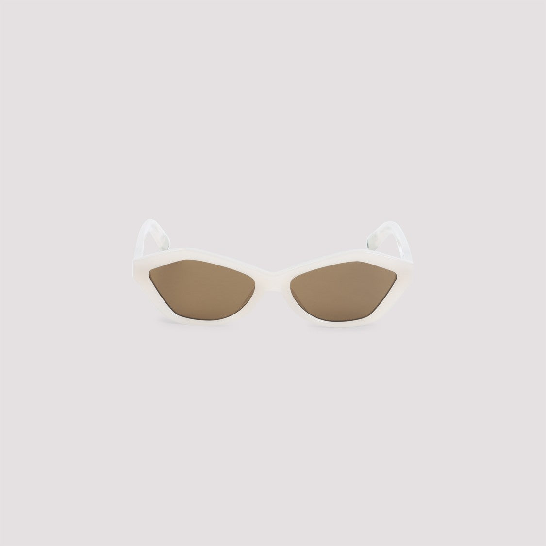 Jacquemus Translucent Cat-Eye Sunglasses With Warm Brown Lenses