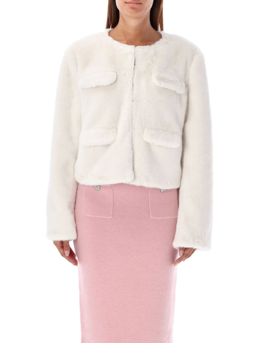 Self-Portrait Eco Fur Jacket