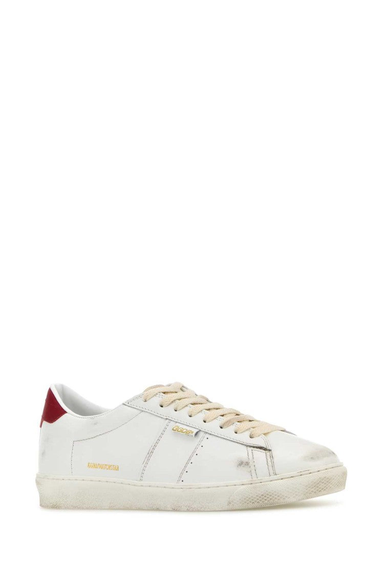 Golden Goose White Leather Matchstar Sneakers