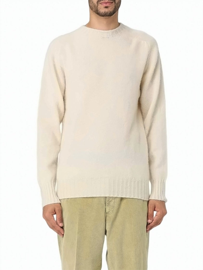 Howlin Crew Neck Sweater In 100% Wool With Textured Knit