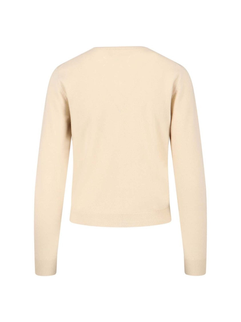 Maison Margiela Wool Cardigan – Off-White