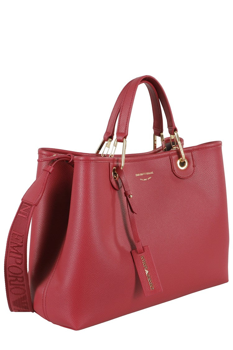 Emporio Armani Medium Shopping Bag With Textured Exterior