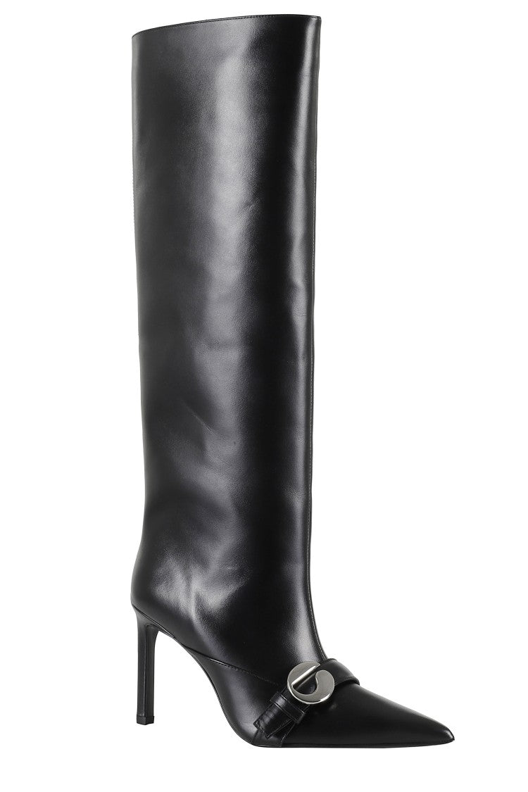 Coperni Mid-Calf Leather Belt Boot