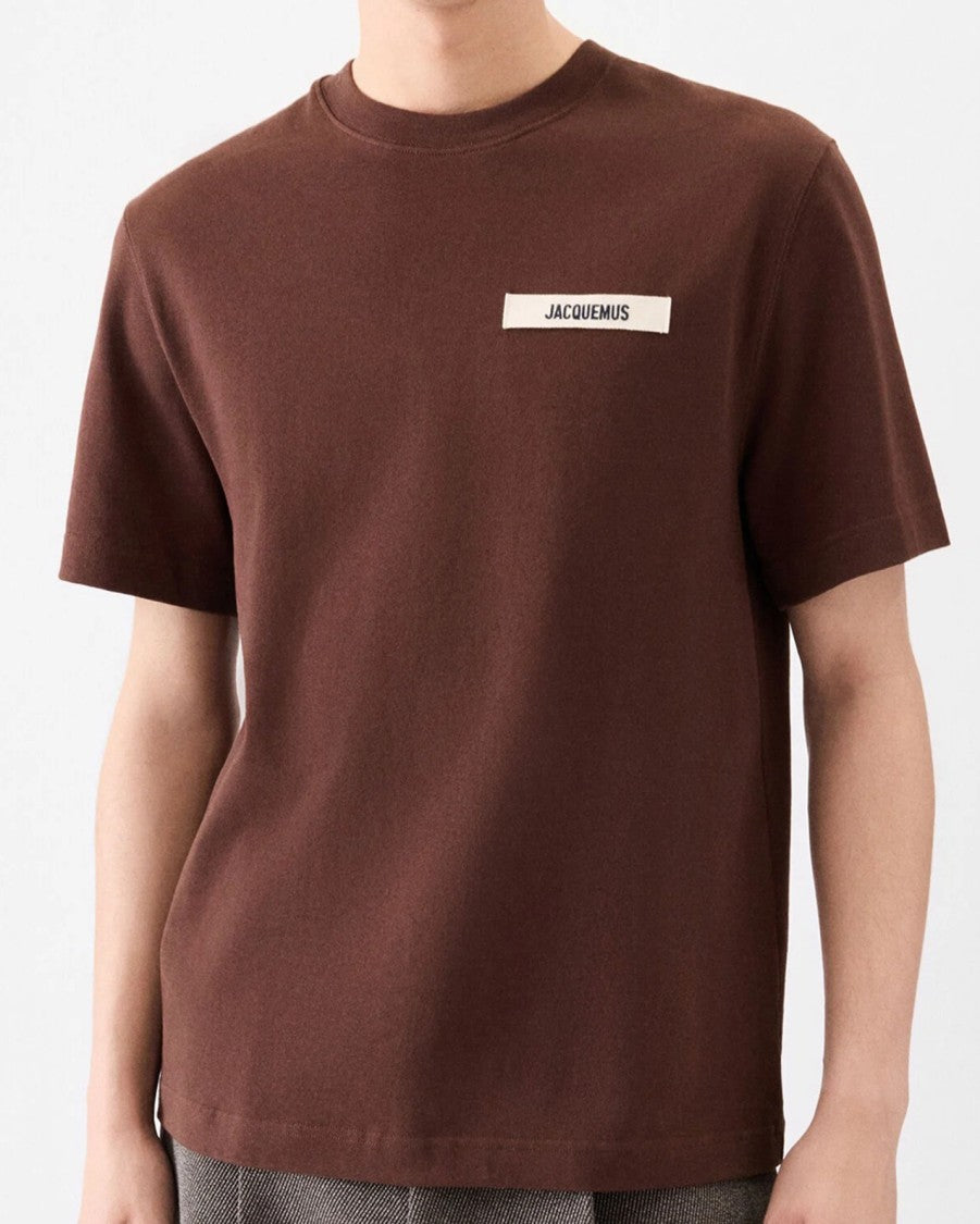 Jacquemus Short-Sleeved Crew Neck Jacquemus T-Shirt With Patch Detail