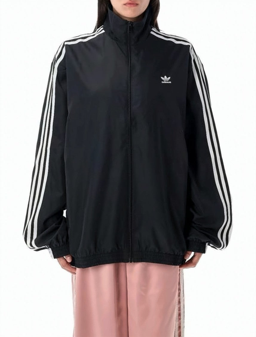 Adidas Oversized Track Top With High Collar