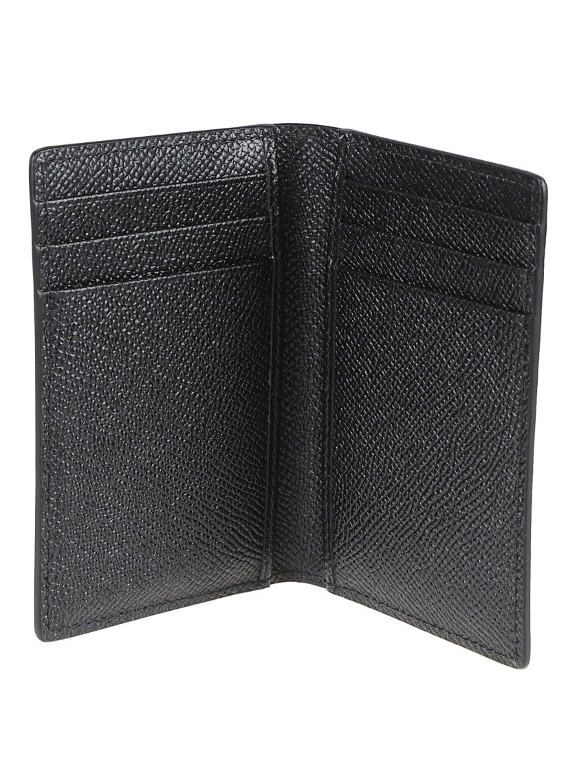 Dolce & Gabbana Textured Bifold Wallet With Pebbled Leather Finish
