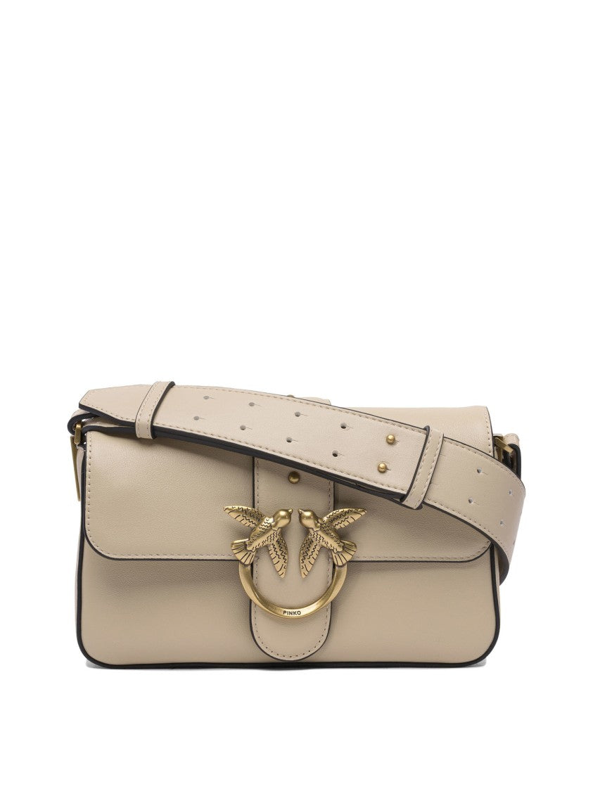 Pinko Smooth Leather Crossbody Bag