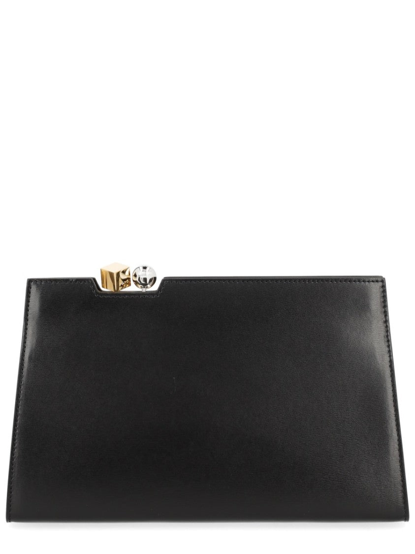 Jacquemus Neutrals Le Salon Structured Leather Handbag