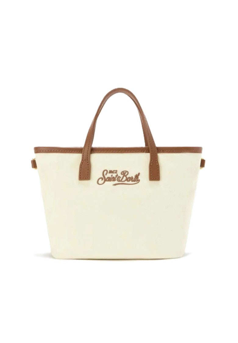 Mc2 Saint Barth Ivory White City Bag Shoulder Bag