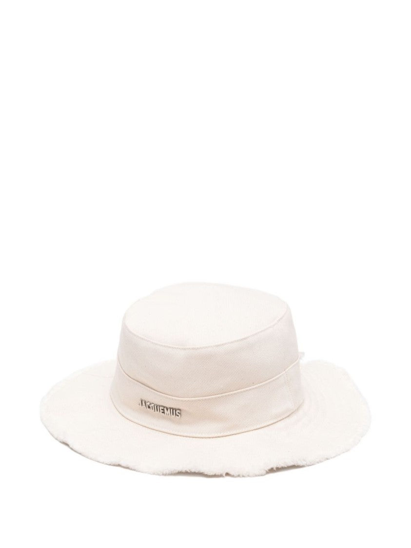 Jacquemus Flat Crown Beige Hat