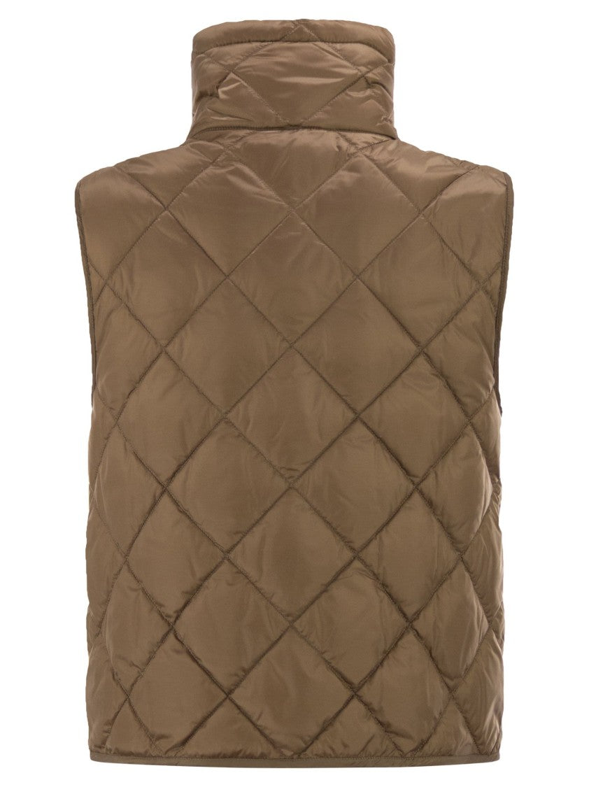 Max Mara Tegic - Drip-Proof Canvas Padded Waistcoat