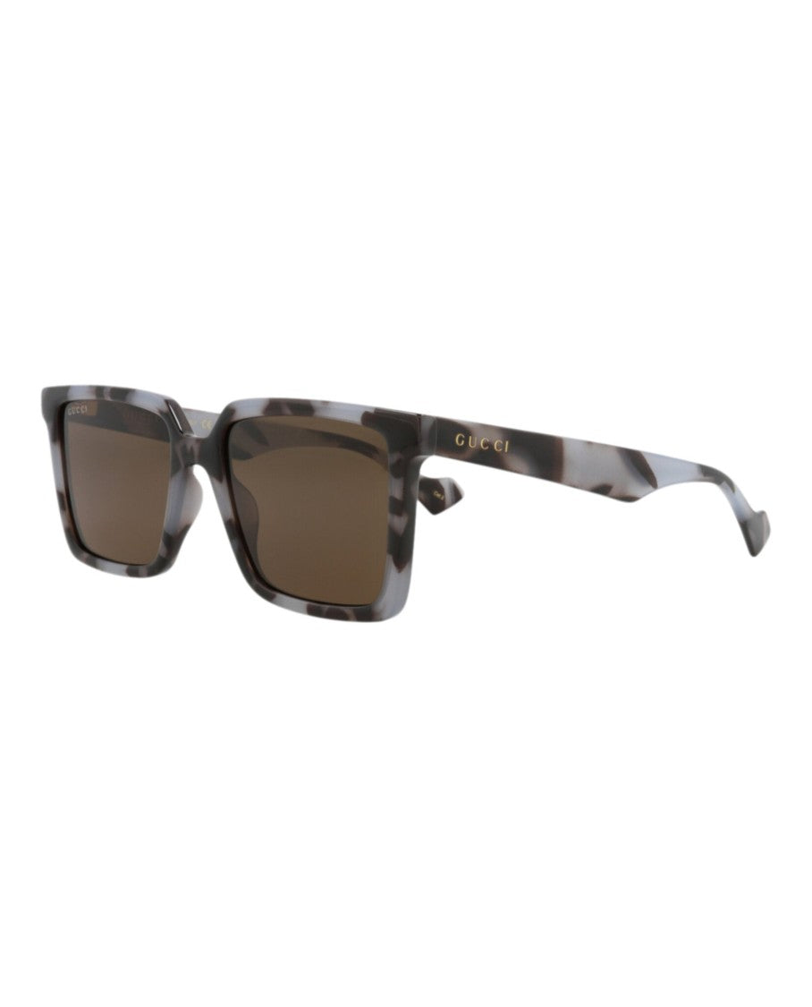 Gucci Square-Frame Injection Sunglasses