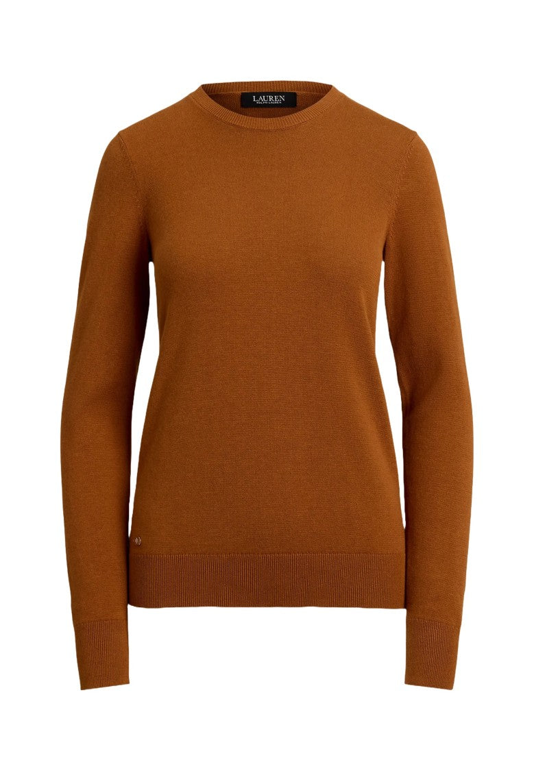 Lauren Ralph Lauren Shavonne Long Sleeve Pullover In Warm Cinnamon Bark