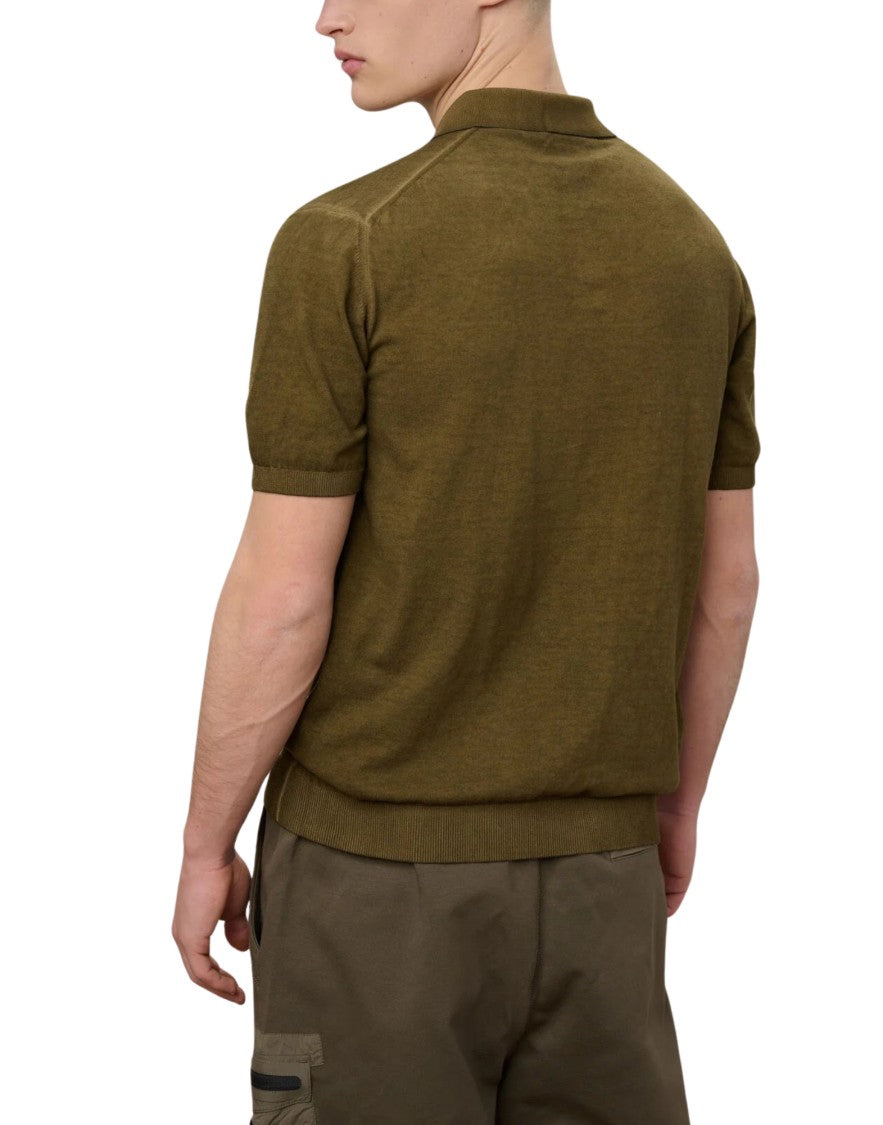 Blauer Green Esmond Shaded Open-Neck Polo Shirt