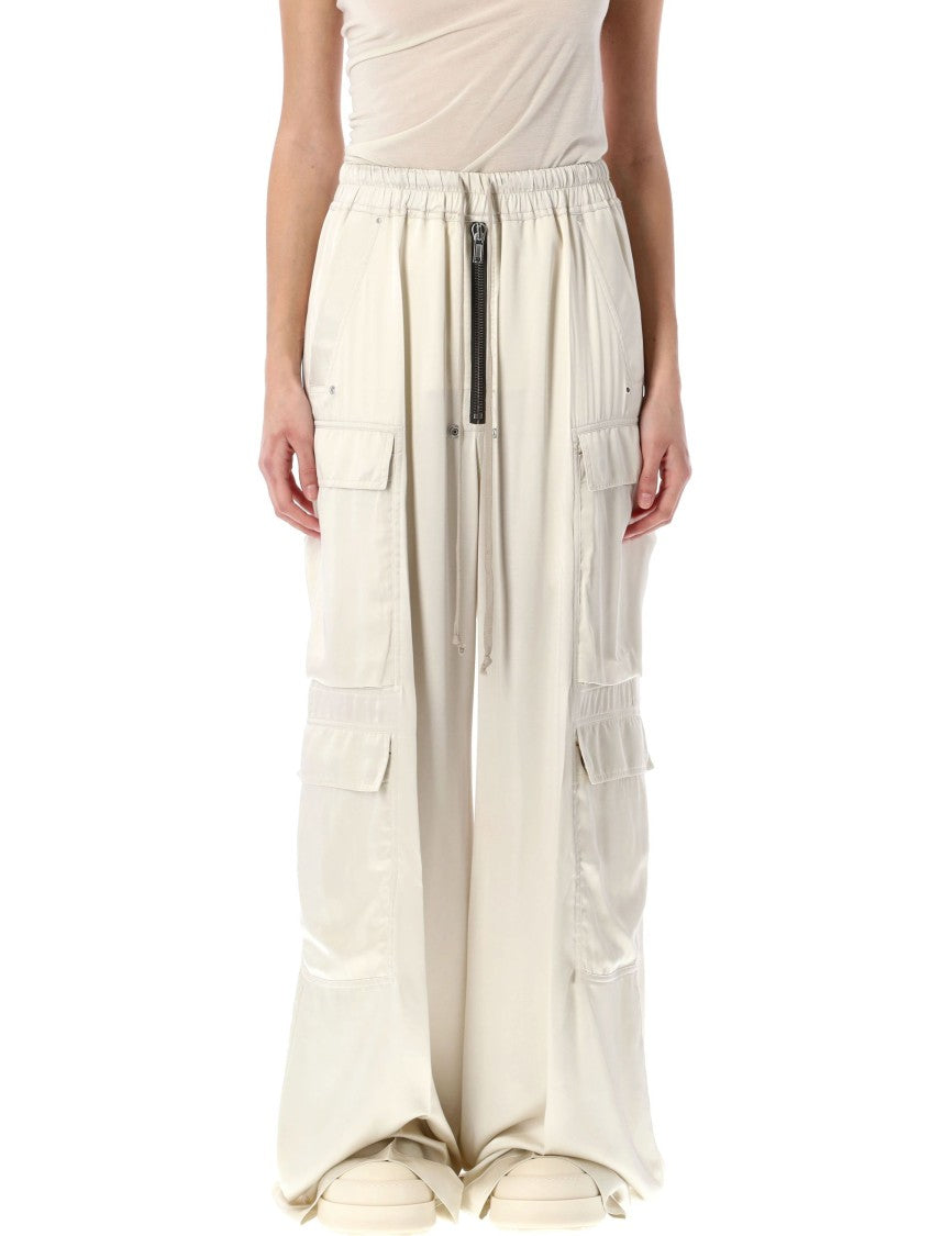 Rick Owens Cargobelas Relaxed Fit Wide Leg Cargo Pants