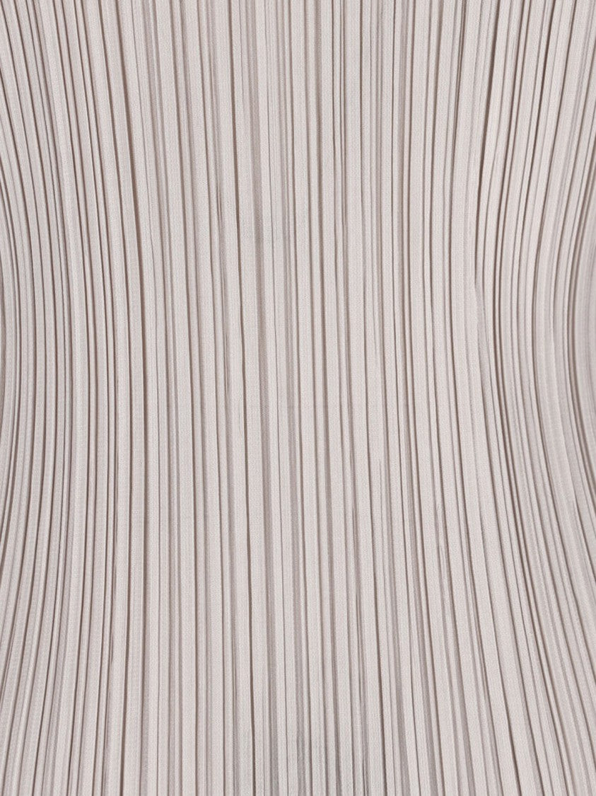 Pleats Please Pleated Midi Dress, In Beige Fabric