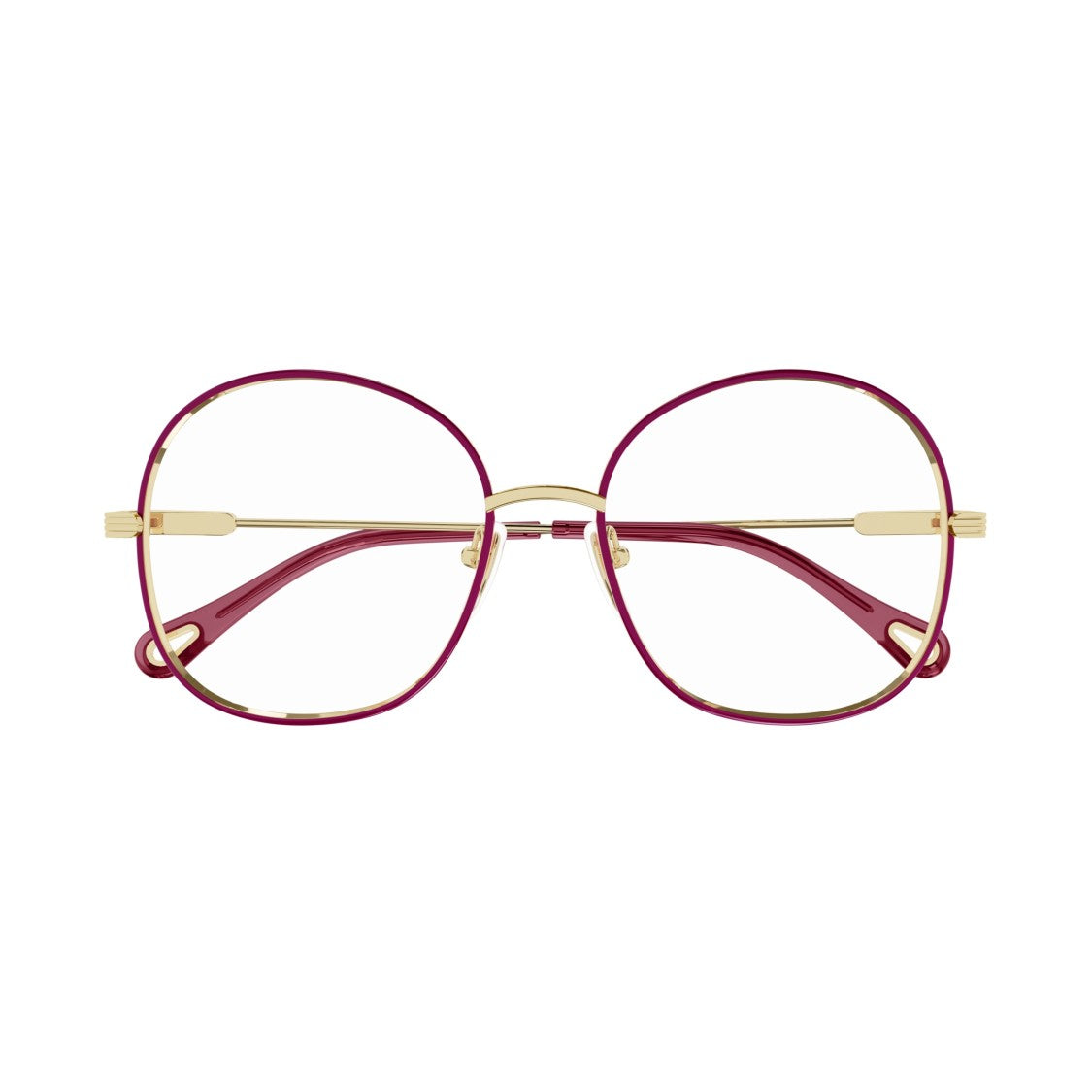 Chloé Ch0138o Rounded Square Metal Eyeglasses