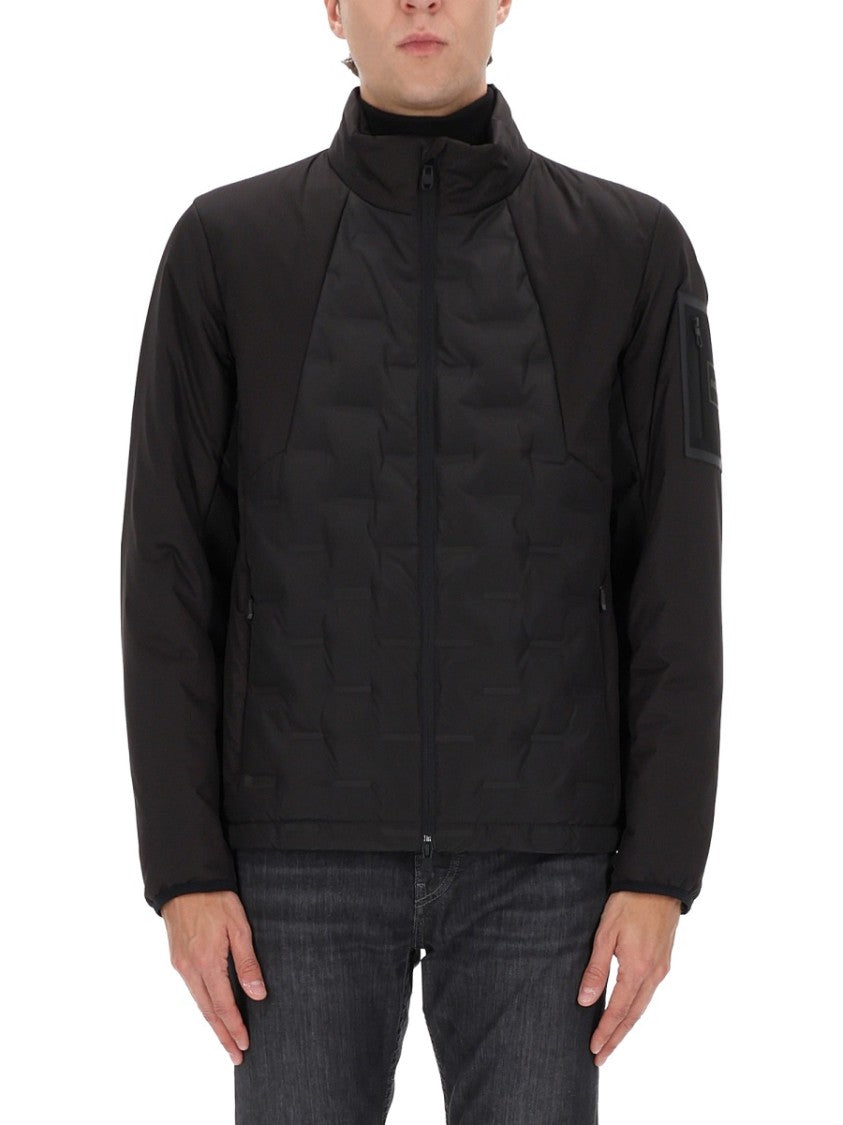 Boss Black Polyester Hybrid Down Jacket