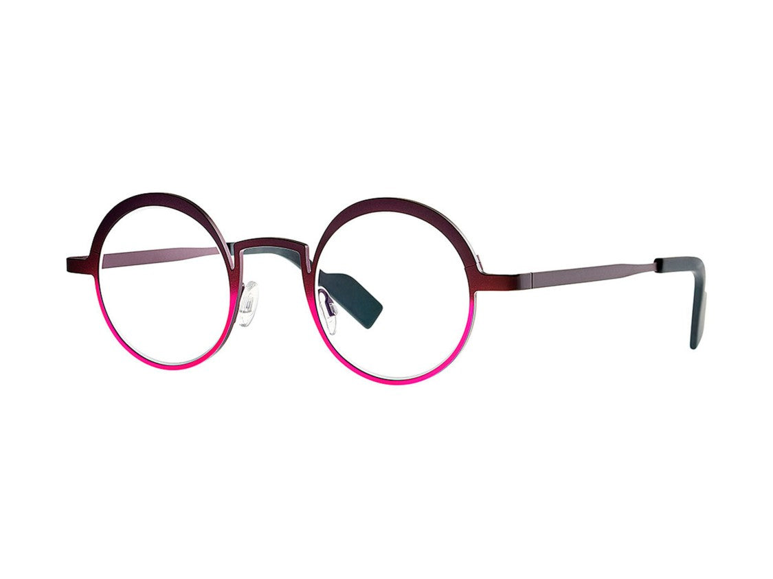 Theo Breath Gradient Metal Round Sunglasses