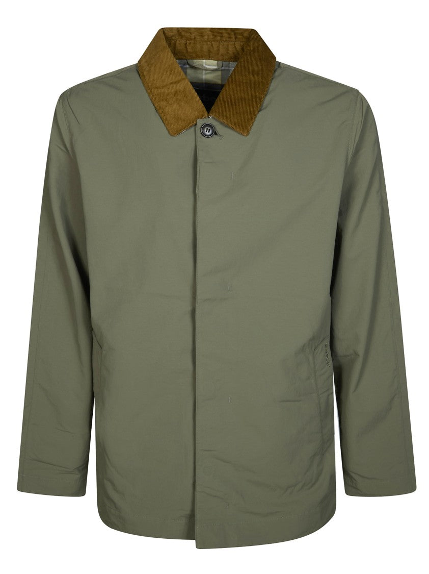 Barbour Muted Olive Corduroy Collar Jacket