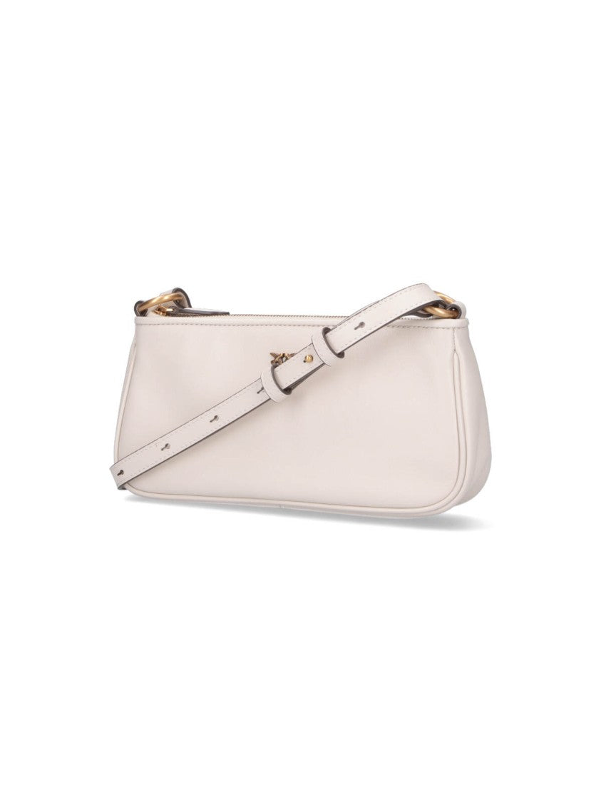 Pinko Mini Shoulder Bag – White