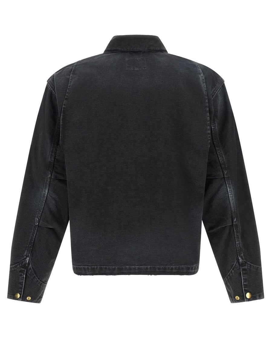 Carhartt Wip Black Og Arcan Destroy Wash Jacket