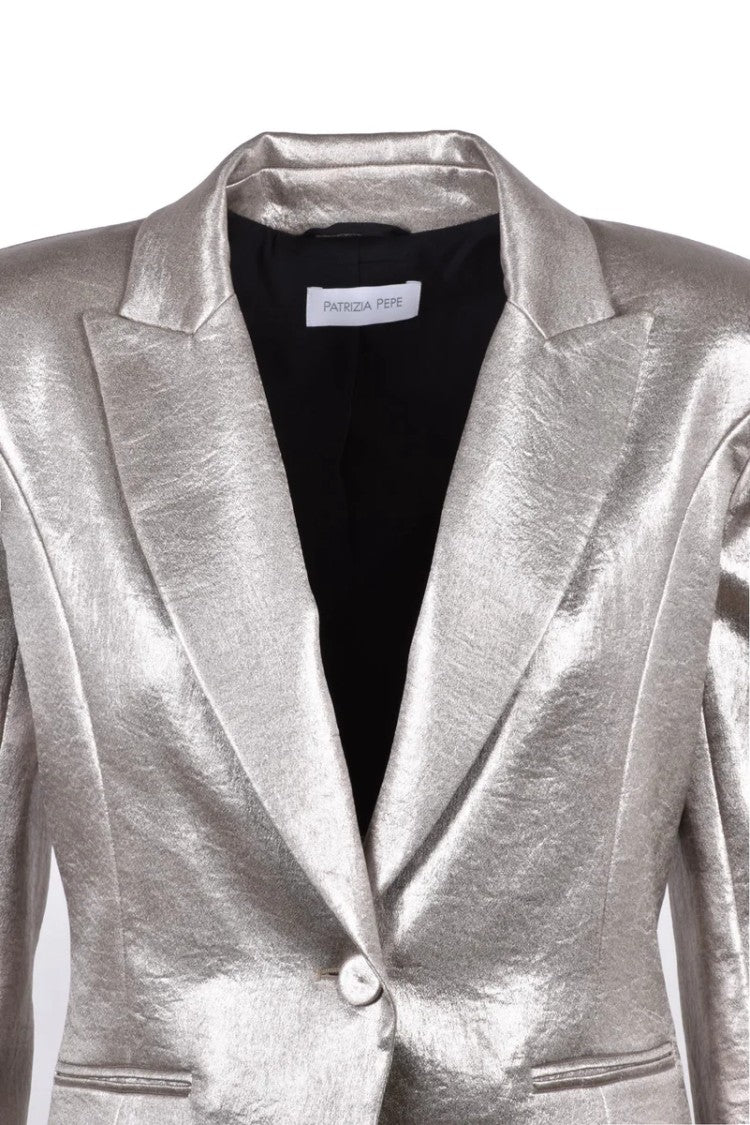 Patrizia Pepe Fitted Jacket - Gold