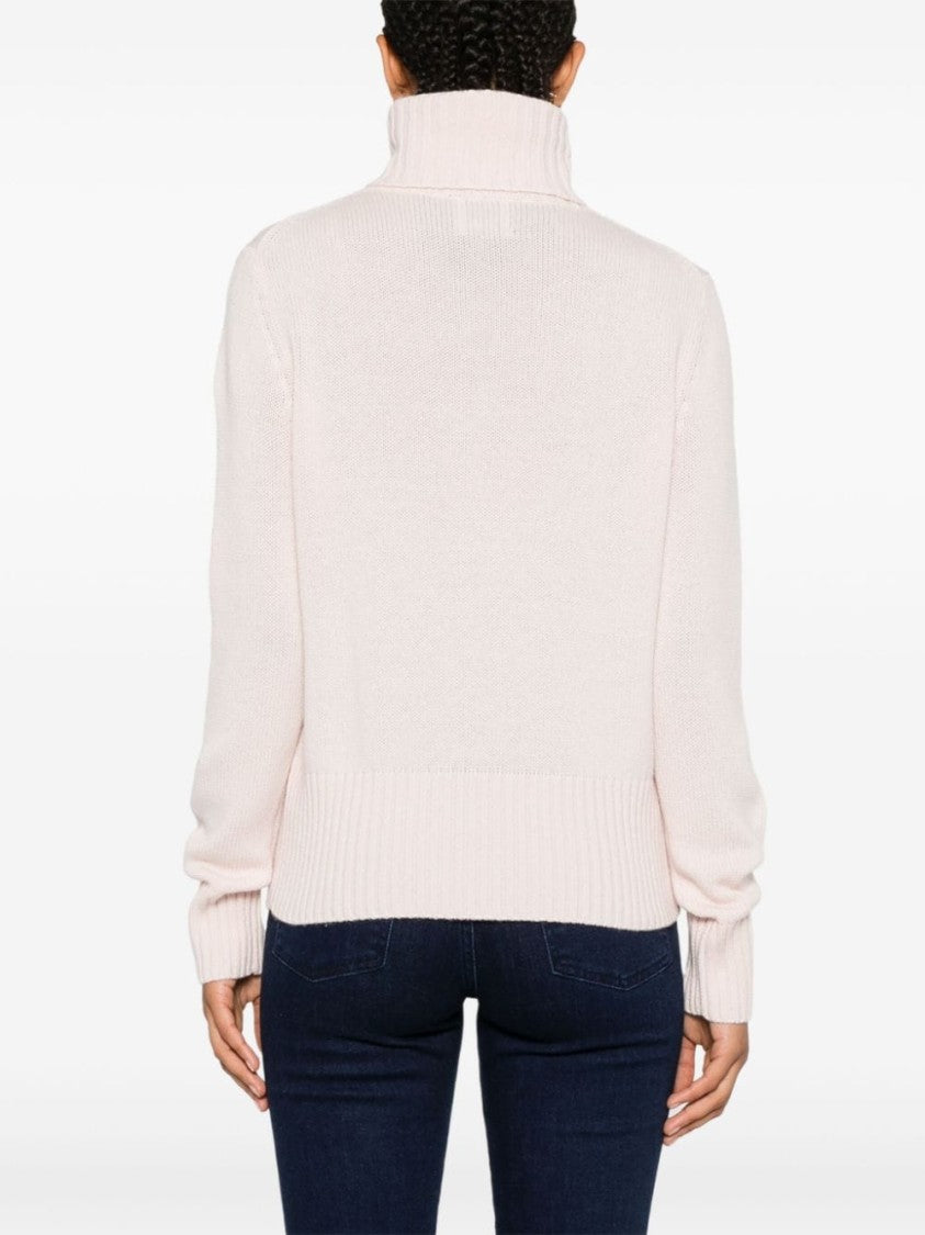 Allude Light Pink Wool Sweater