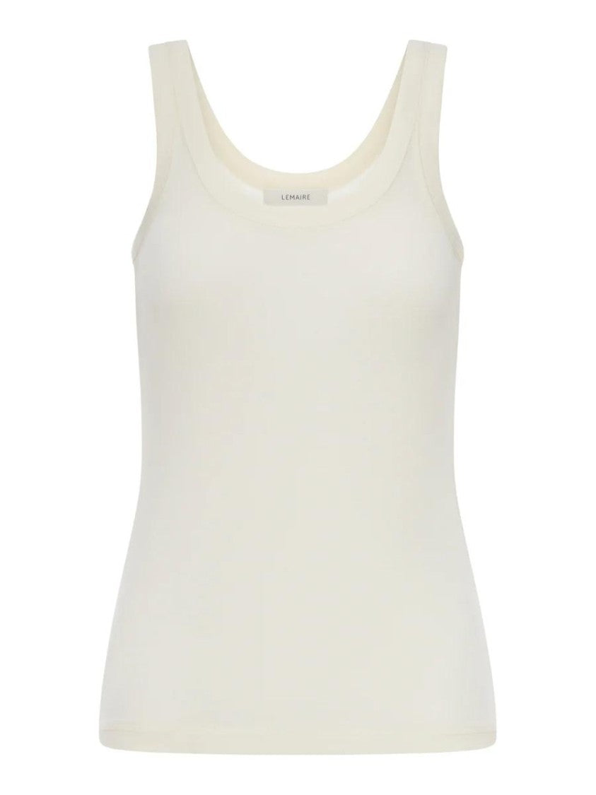Lemaire Scoop Neck Rib Knit Tank Top