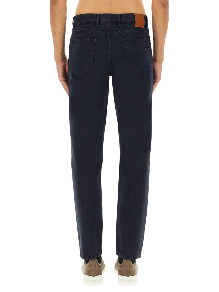 Zegna Classic Straight-Leg Denim Pants