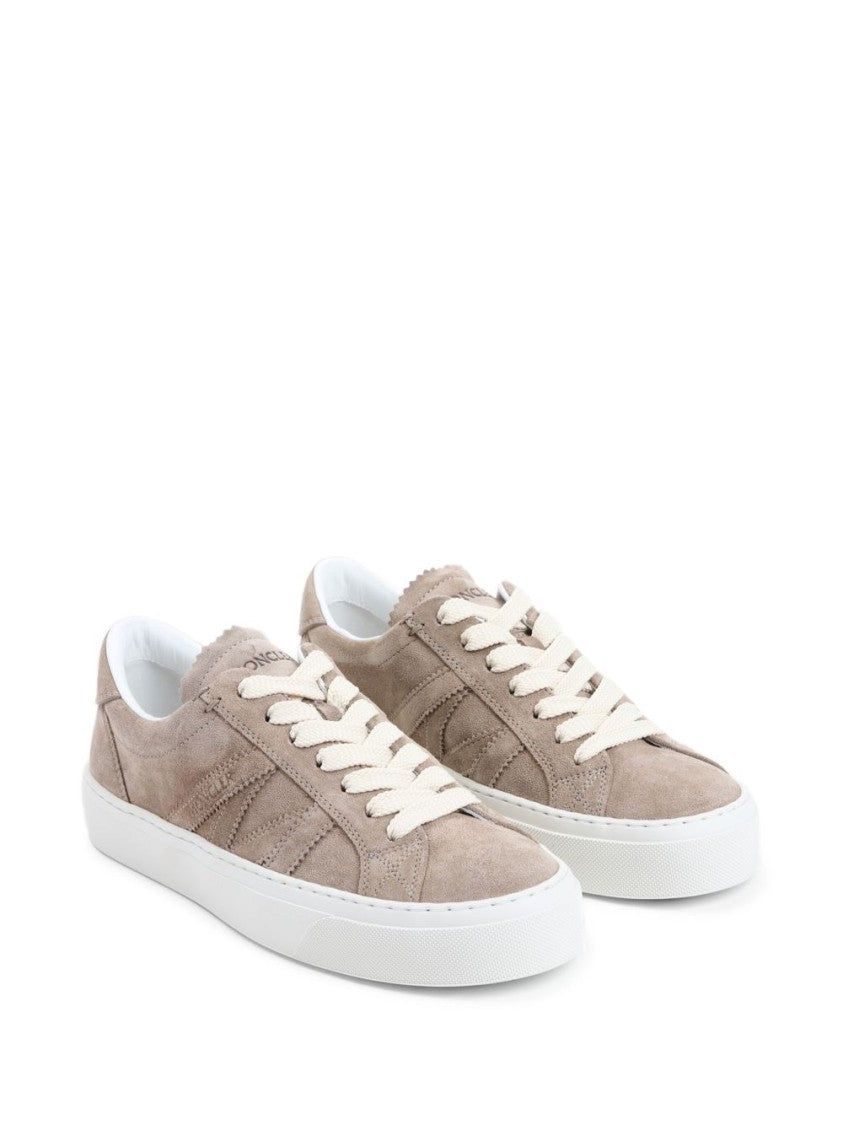 Moncler Light Beige Sneakers With Raised Sole