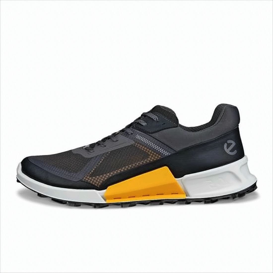 Ecco Sporty Mesh Sneakers With Bold Yellow Accents